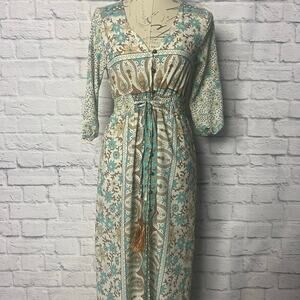 Pinterest Viral Boho Western Button Down Dress